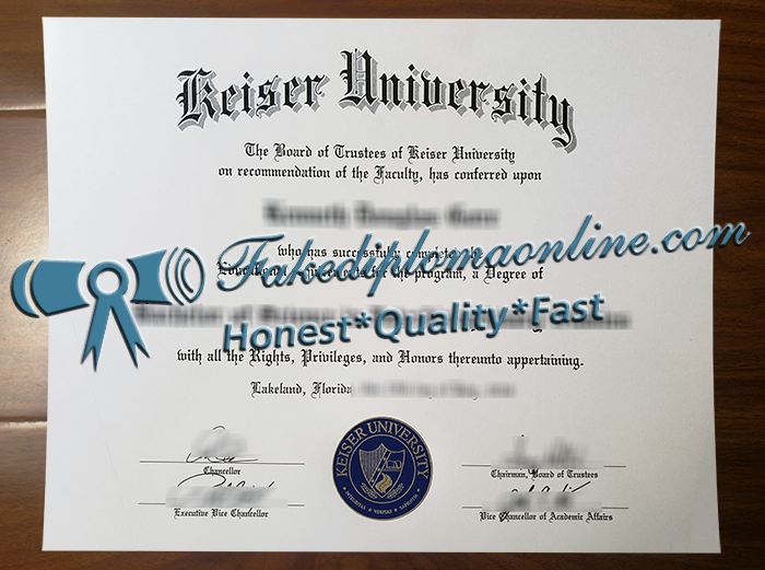 Keiser University diploma