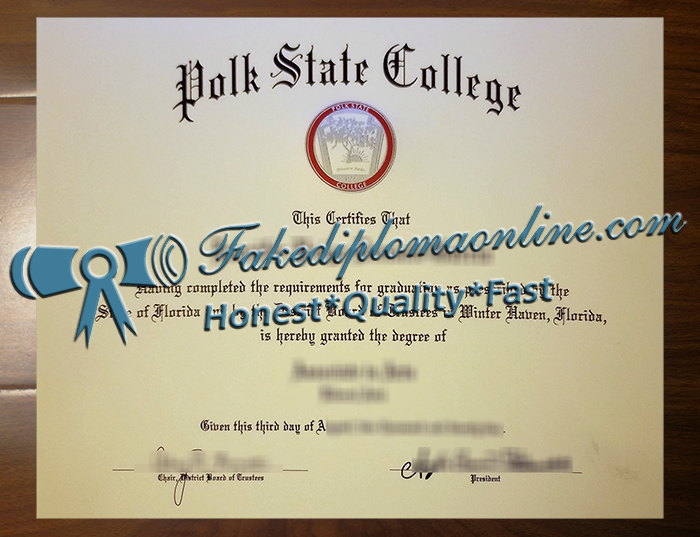 Polk State College diploma