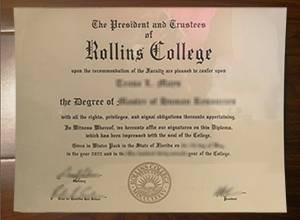 Rollins College diploma