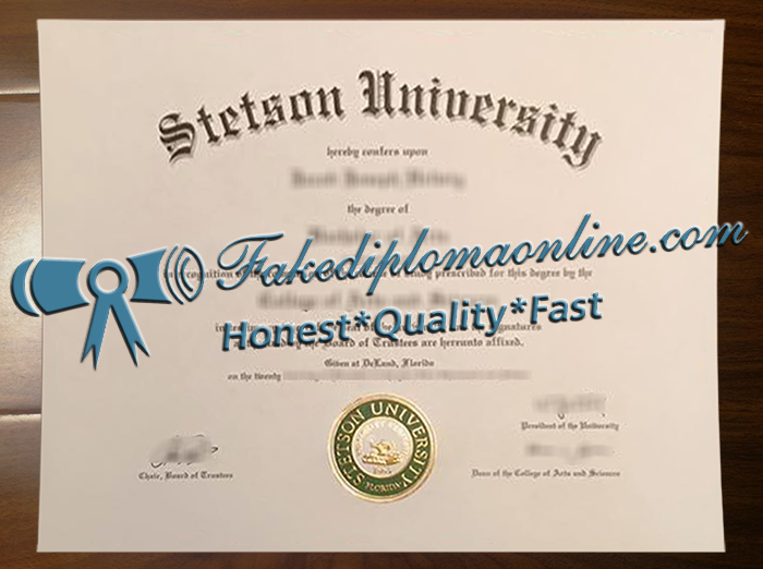 Stetson University diploma