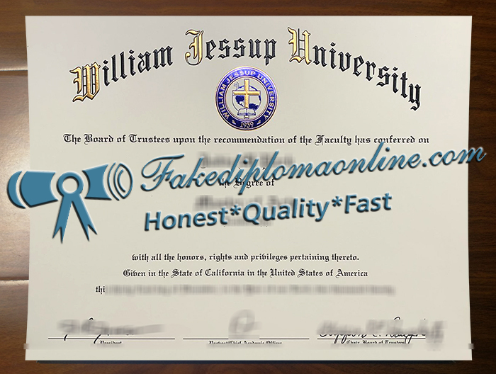 William Jessup University diploma