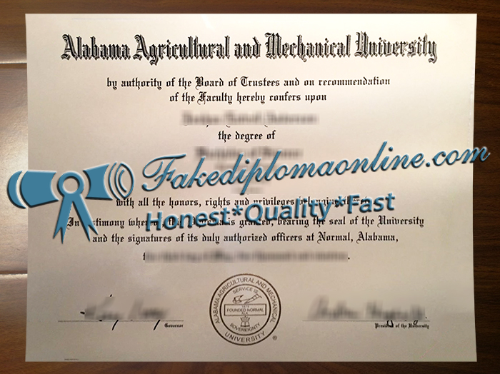 Alabama A&M University diploma