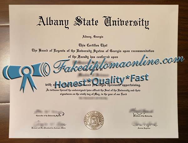 Albany State University diploma