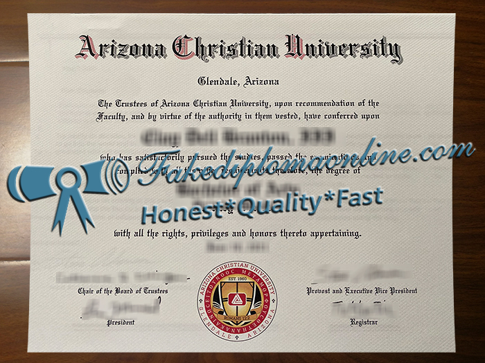 Arizona Christian University diploma