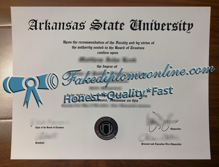 Arkansas State University diploma