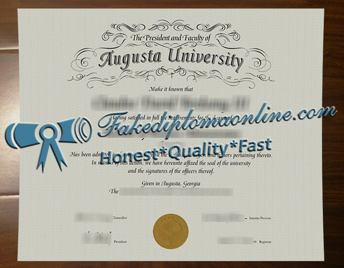 Augusta University diploma