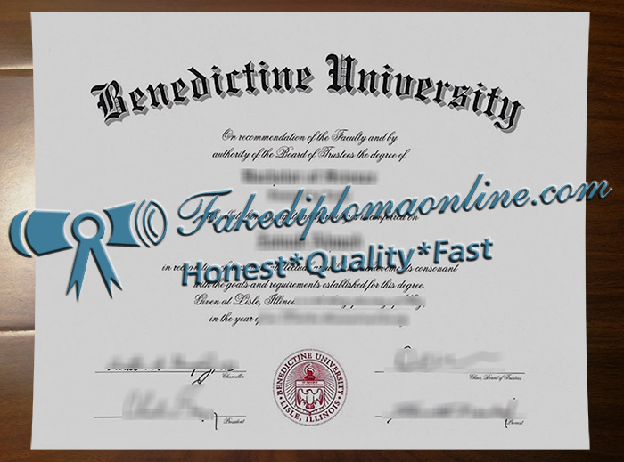 Benedictine University diploma