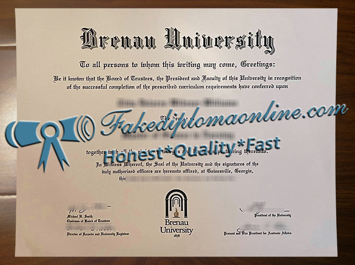 Brenau University diploma