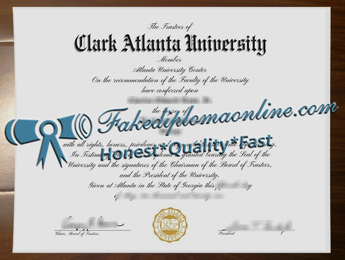 Clark Atlanta University diploma