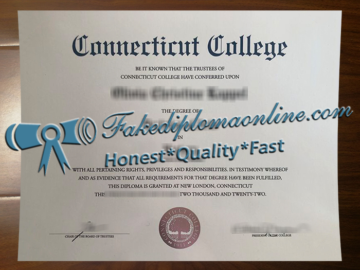 Connecticut College diploma