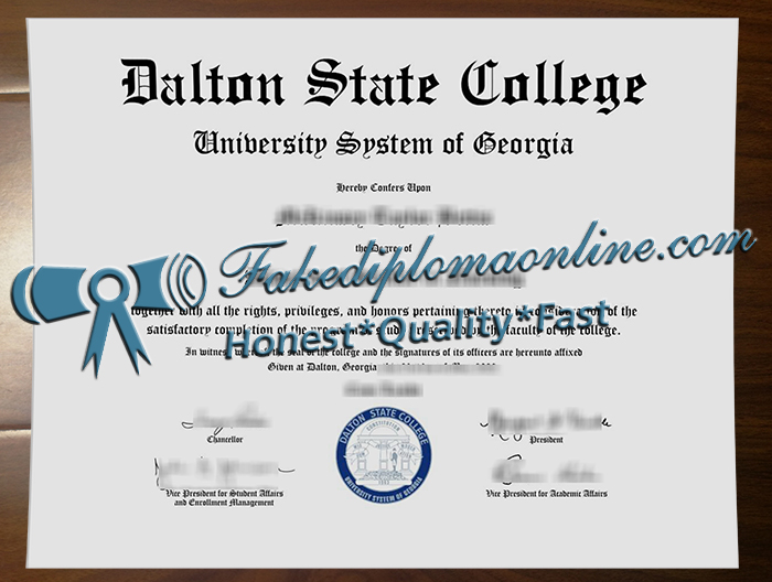 Dalton State College diploma