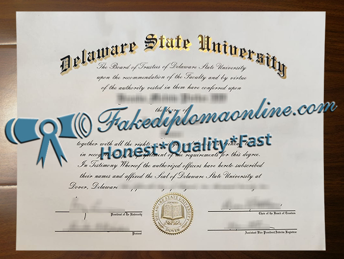 Delaware State University diploma