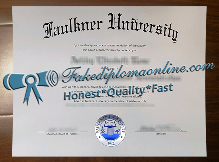 Faulkner University diploma