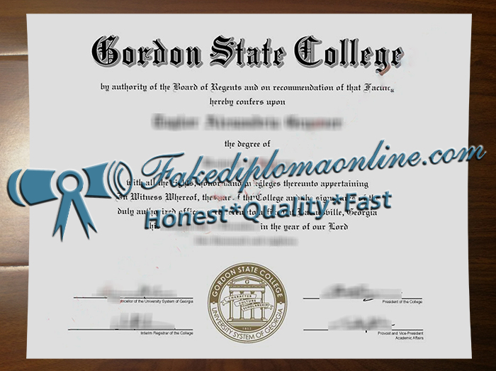 Gordon State College diploma