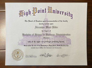 High Point University degree