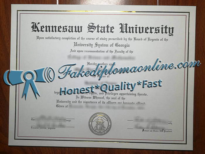 Kennesaw State University diploma