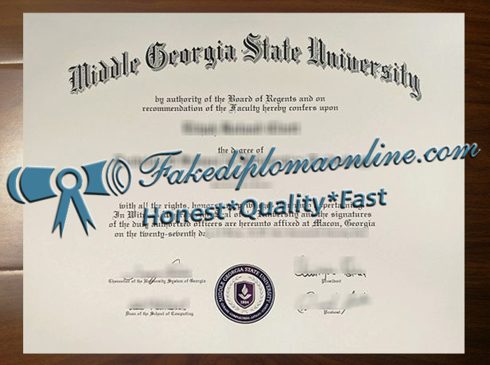 Middle Georgia State University diploma