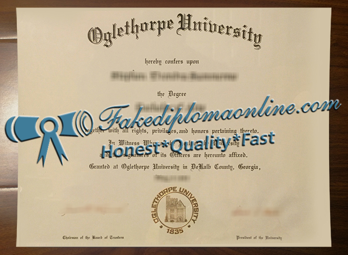 Oglethorpe University diploma