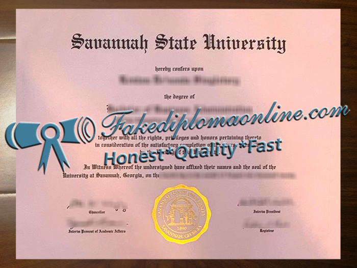 Savannah State University diploma