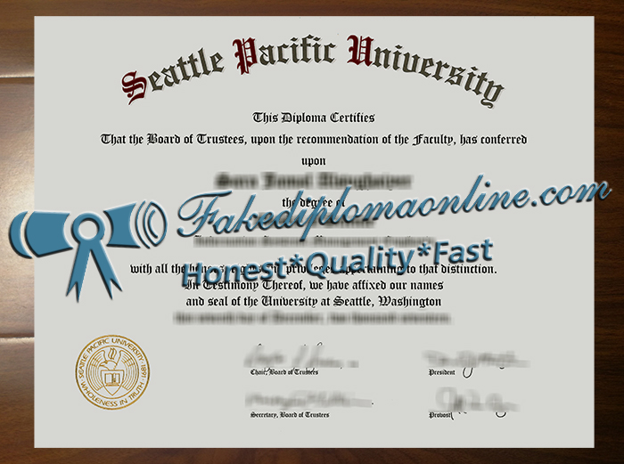 Seattle Pacific University diploma