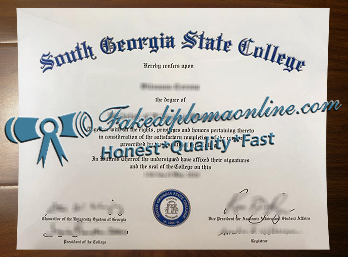 South Georgia State College diploma