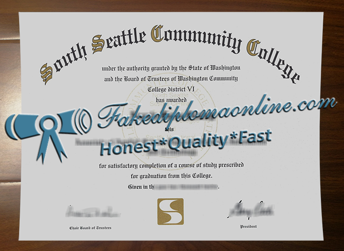 South Seattle College diploma