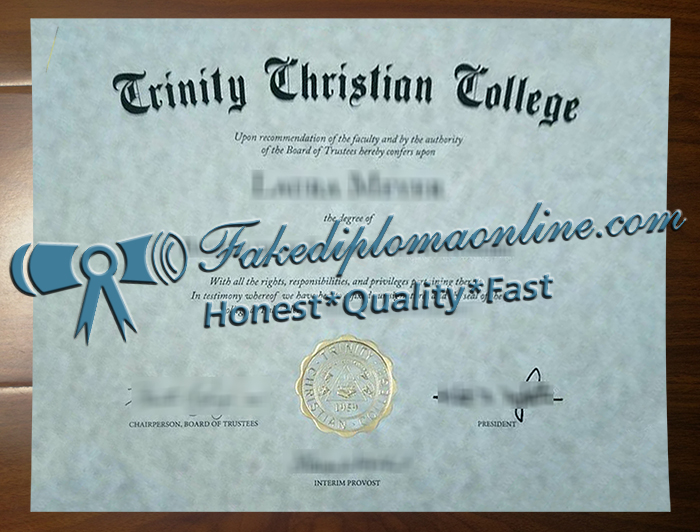 Trinity Christian College diploma