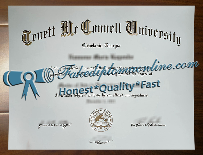 Truett McConnell University diploma