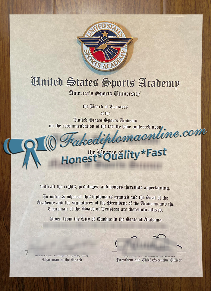 United States Sports Academy diploma