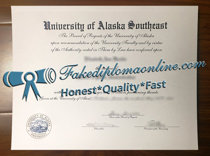 University of Alaska Southeast diploma