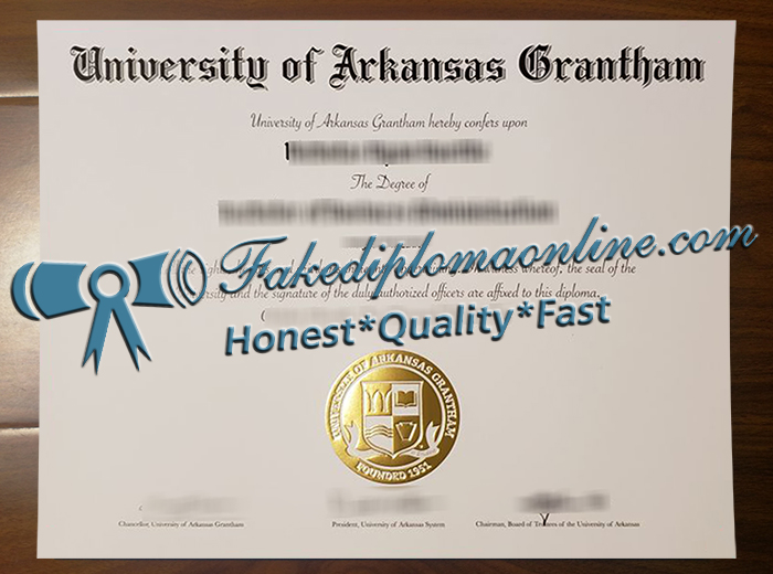 University of Arkansas Grantham diploma