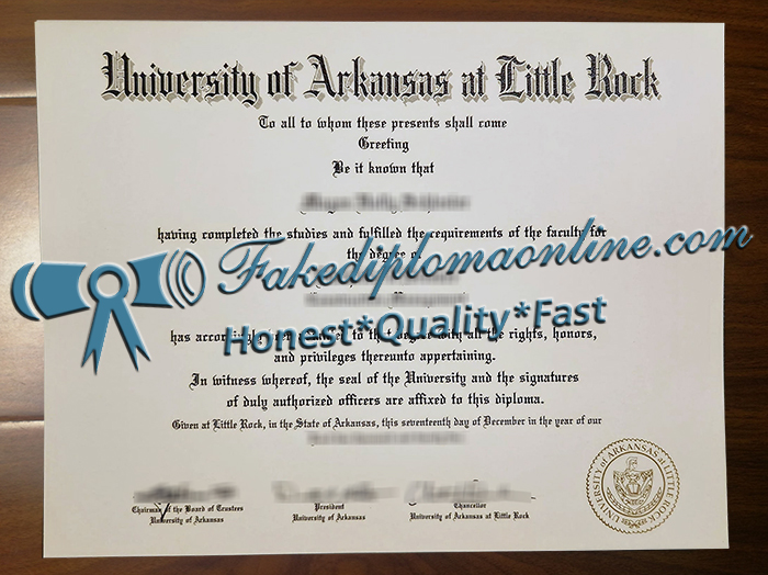 University of Arkansas at Little Rock diploma