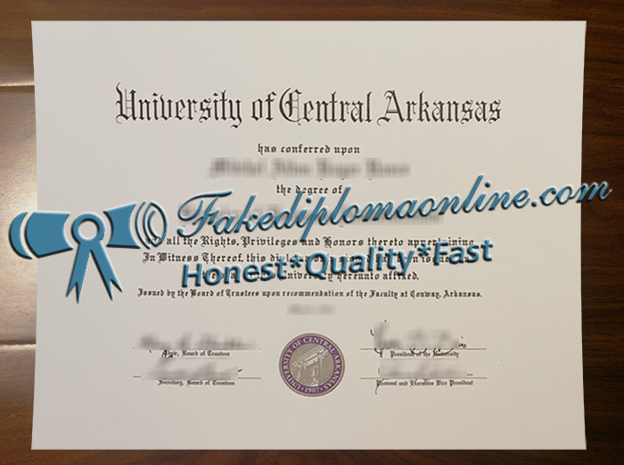 University of Central Arkansas diploma