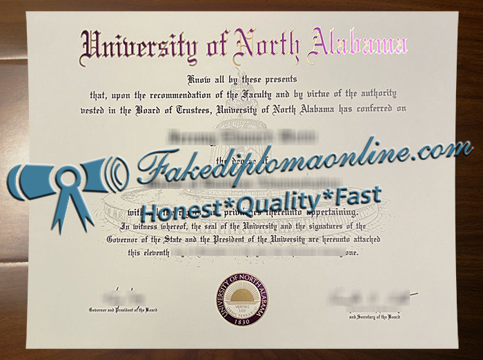 University of North Alabama diploma