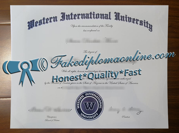 Western International University degree