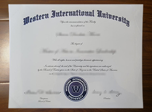 Western International University diploma