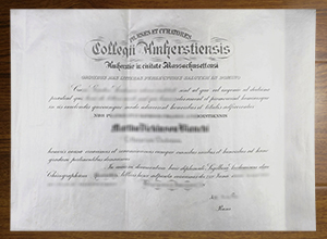 Amherst College diploma