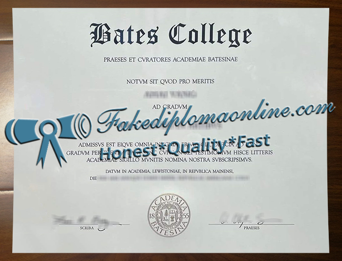 Bates College diploma