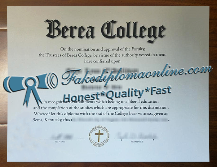 Berea College diploma