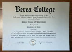 Berea College degree