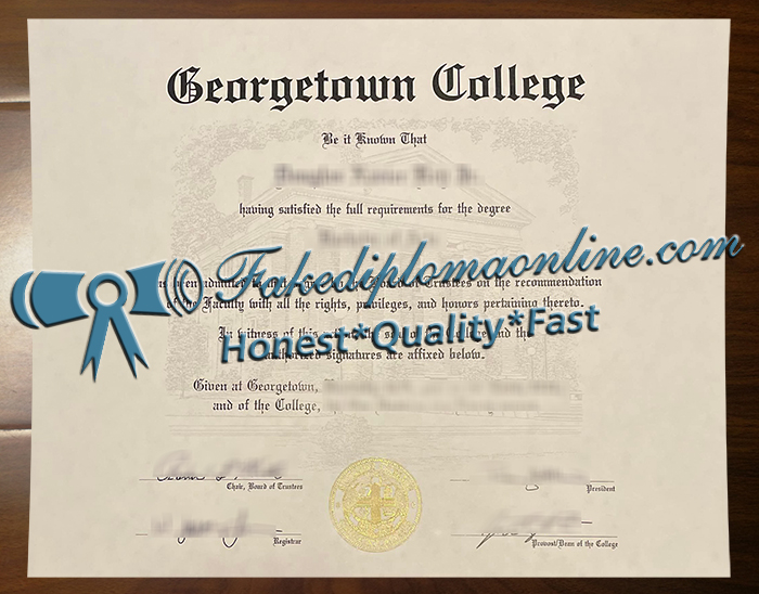 Georgetown College diploma