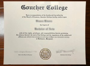 Goucher College degree