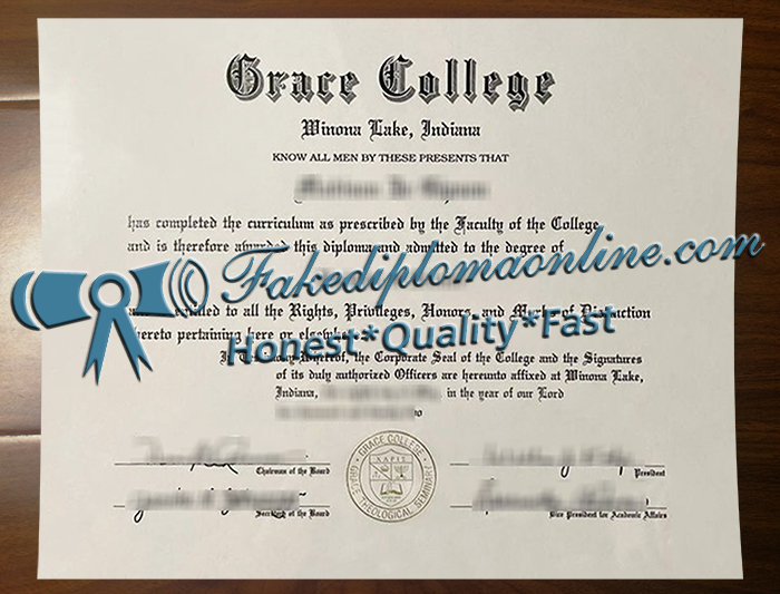 Grace College diploma