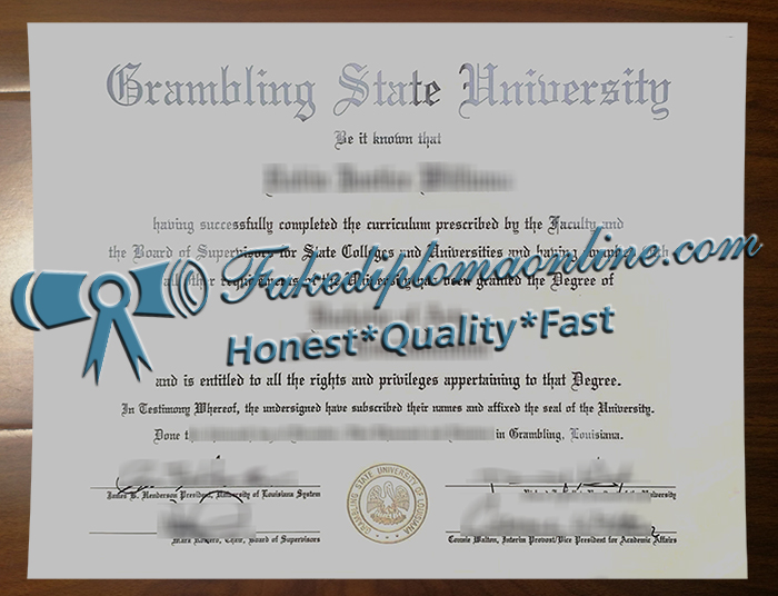 Grambling State University diploma