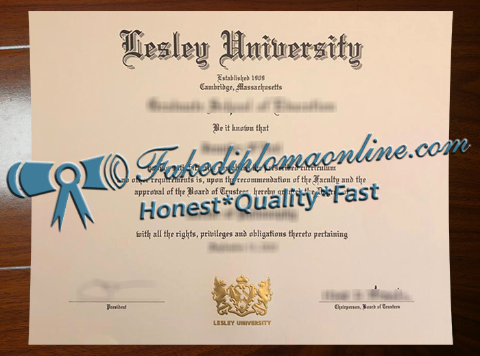 Lesley University diploma