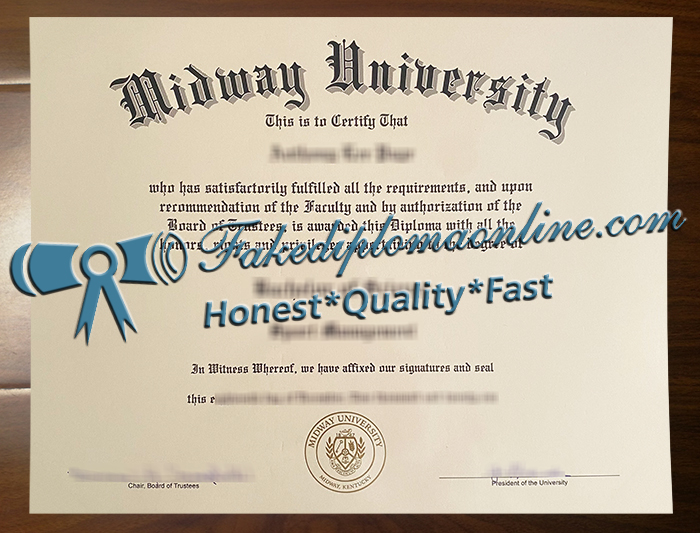 Midway University diploma