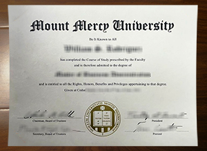 Mount Mercy University degree