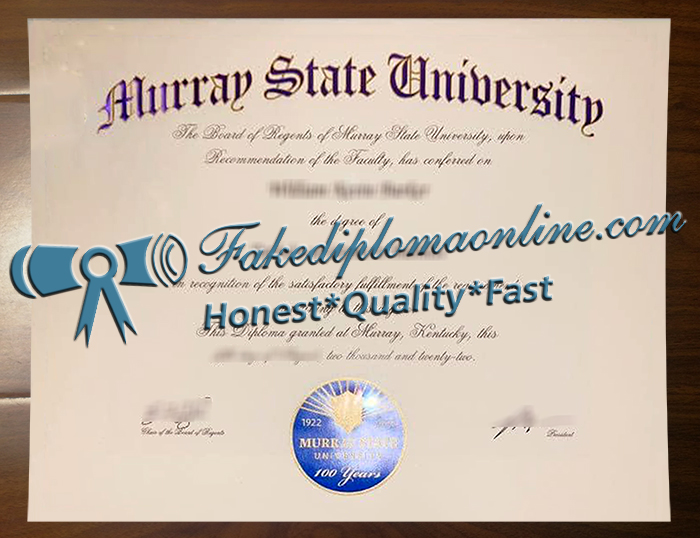 Murray State University diploma