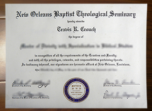 New Orleans Baptist Theological Seminary degree