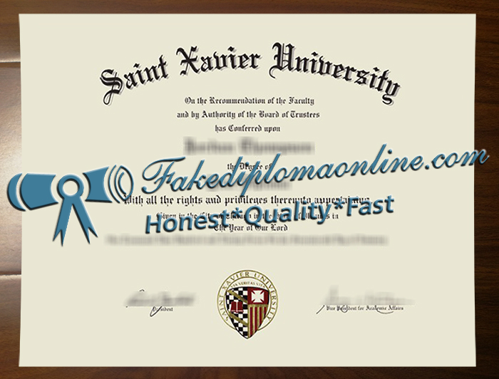 Saint Xavier University diploma